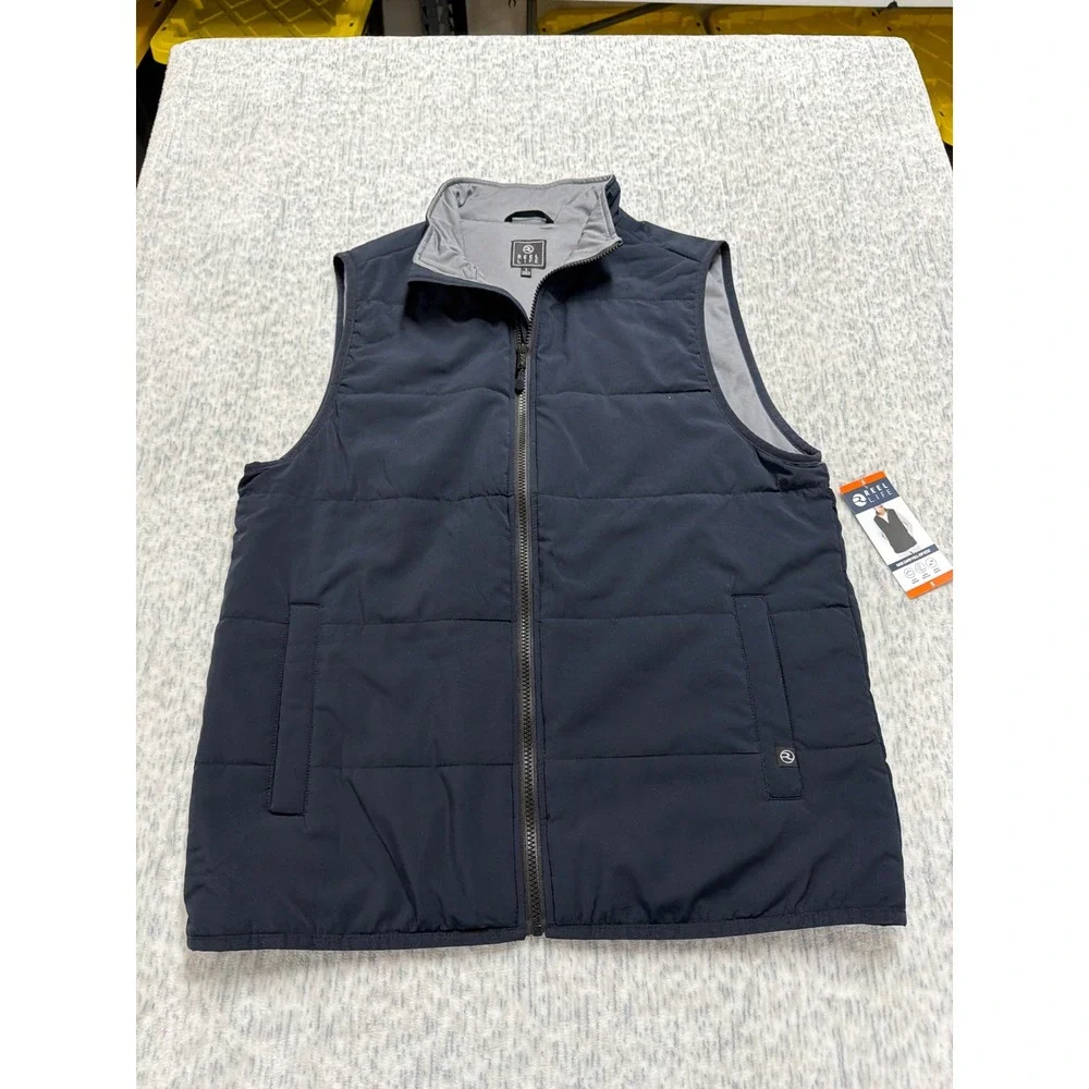 Reel Life Base Camp Full-Zip Vest  Water‎ Repellent Mens Small NWT